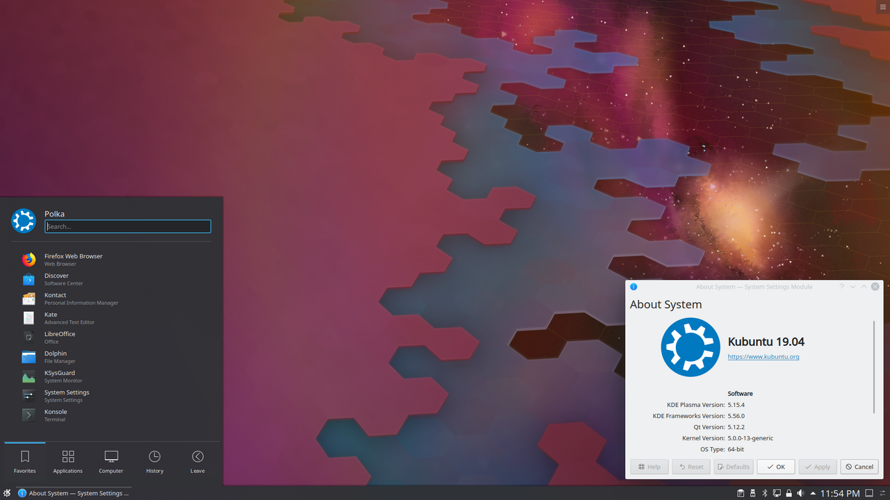 Kubuntu 19.04
