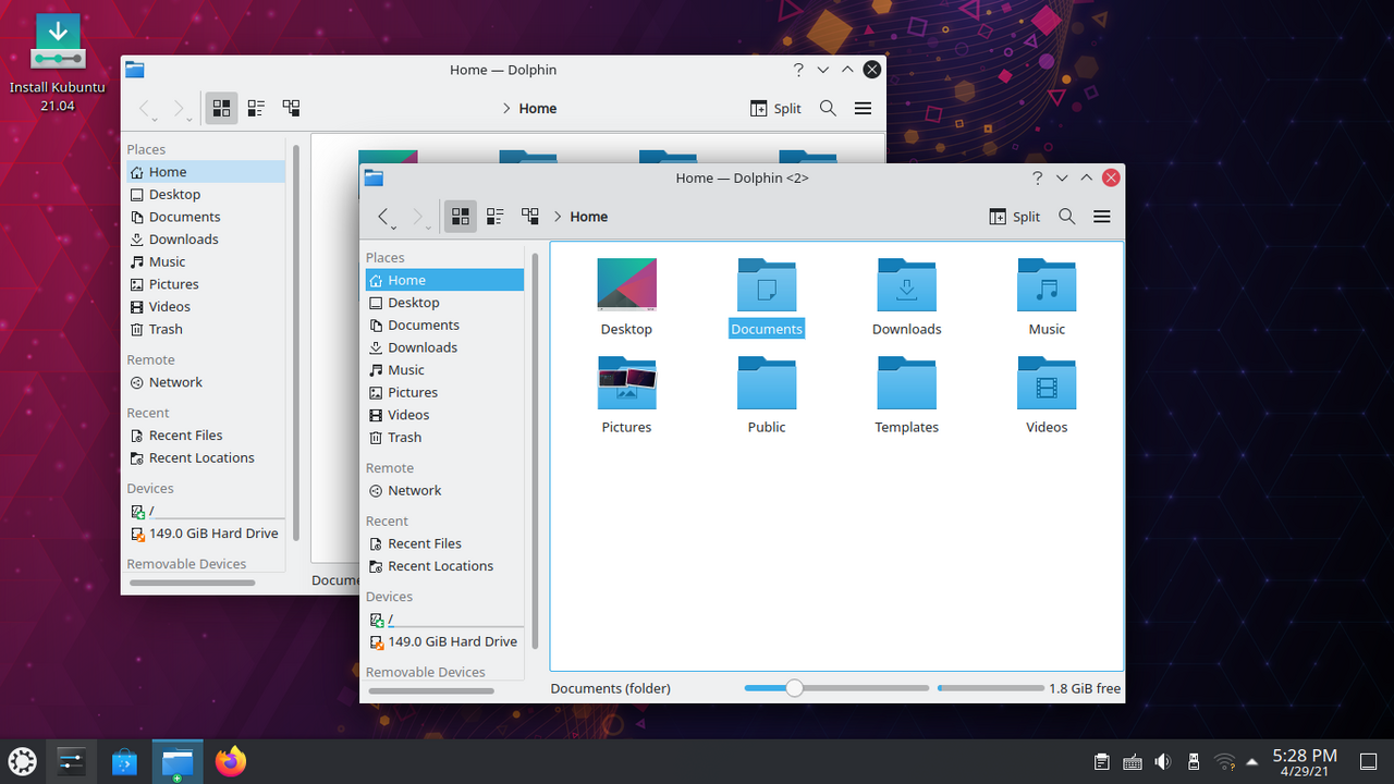 Kubuntu 21.04
