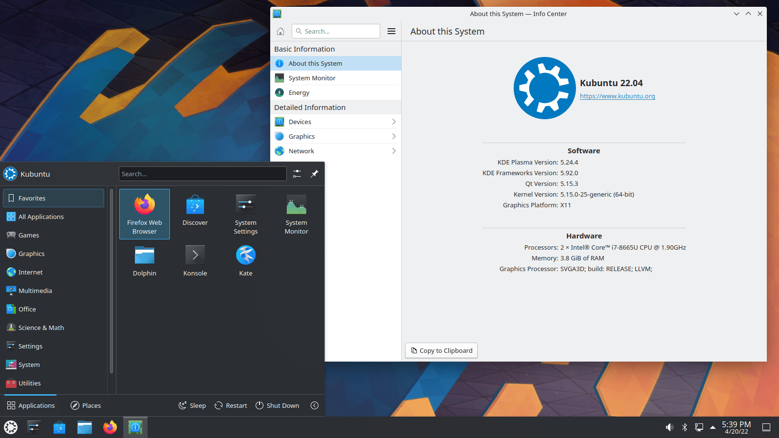 Kubuntu 22.04 LTS
